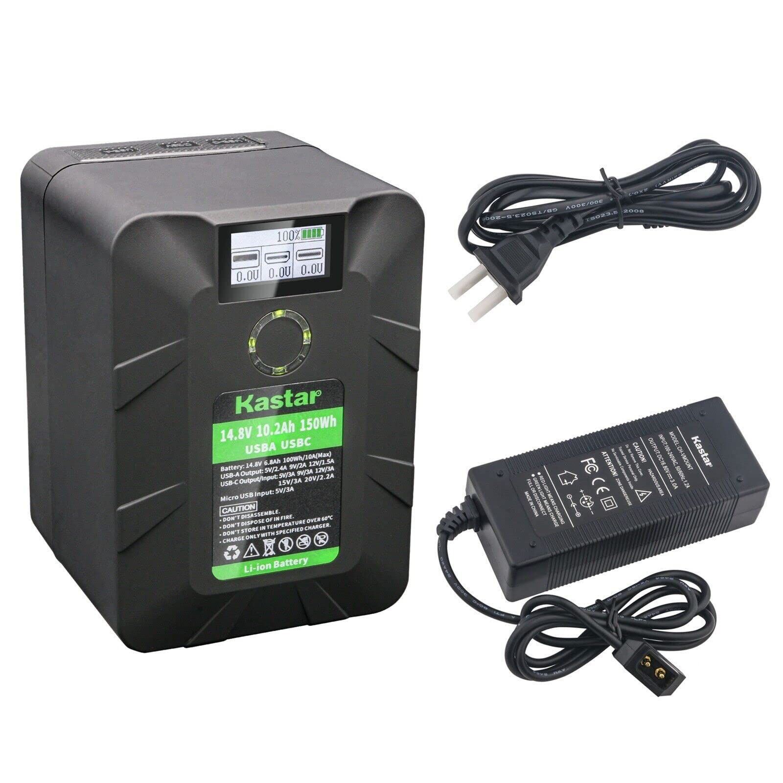Amazon.com : Kastar 1-Pack BP-Y150W V Mount Battery and D-Tap